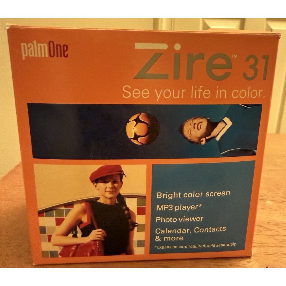 PalmOne Zire 31 Handheld PDA w/ Disc,  Instructions AC adapter READ Discription